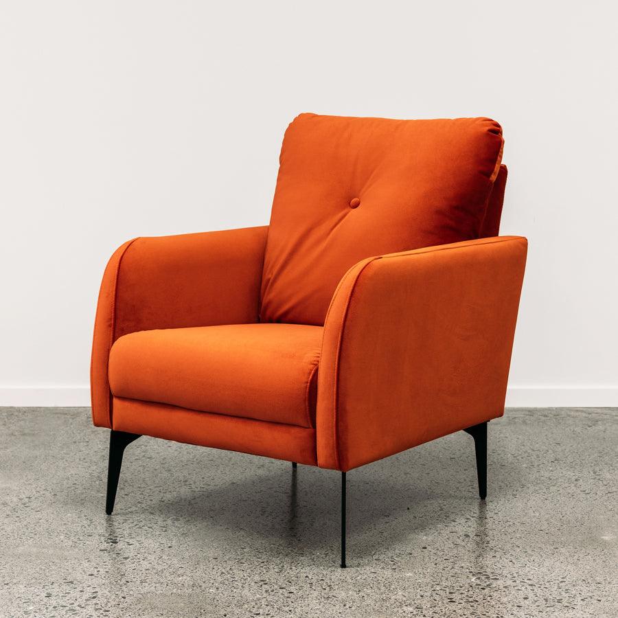 Orange armchairs outlet