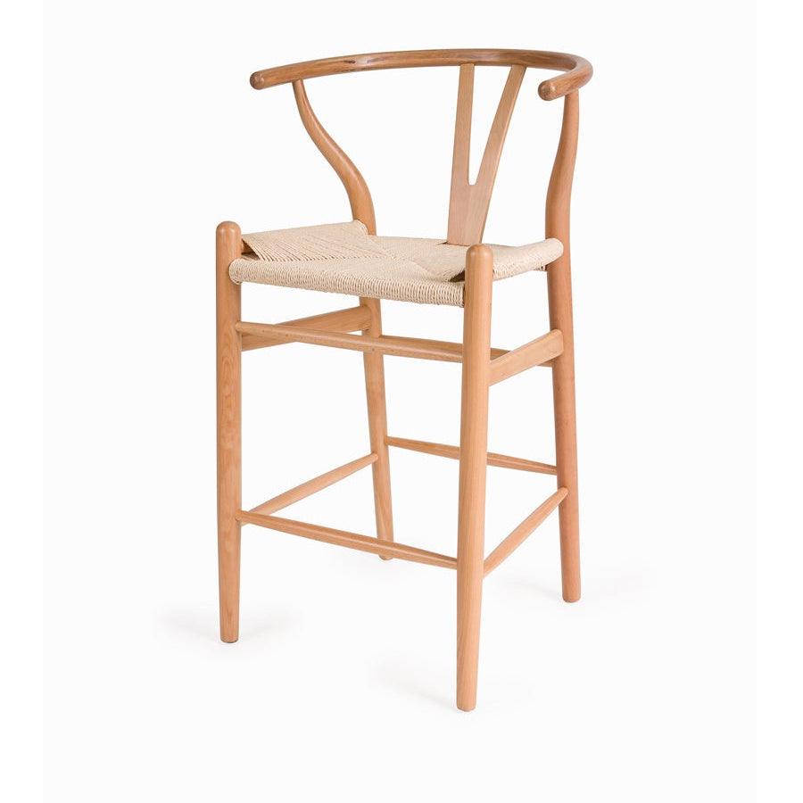 Wishbone best sale stool natural