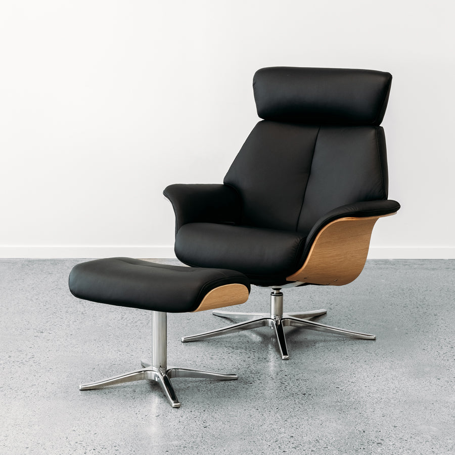 IMG Space 57.57 Chair & Ottoman - Trend Tuxedo