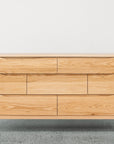 Ghost 7 drawer lowboy red oak