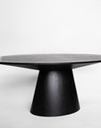 Alice dining table in black oak