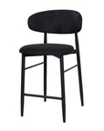 Aragon counter stool in black