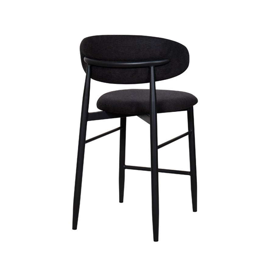 Aragon counter stool in black