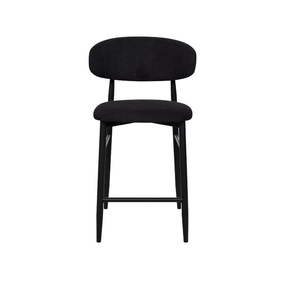 Aragon counter stool in black