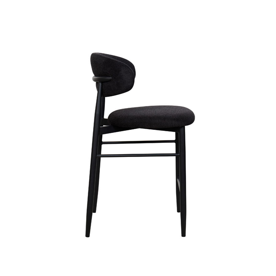 Aragon counter stool in black