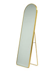 Arch freestanding mirror in gold