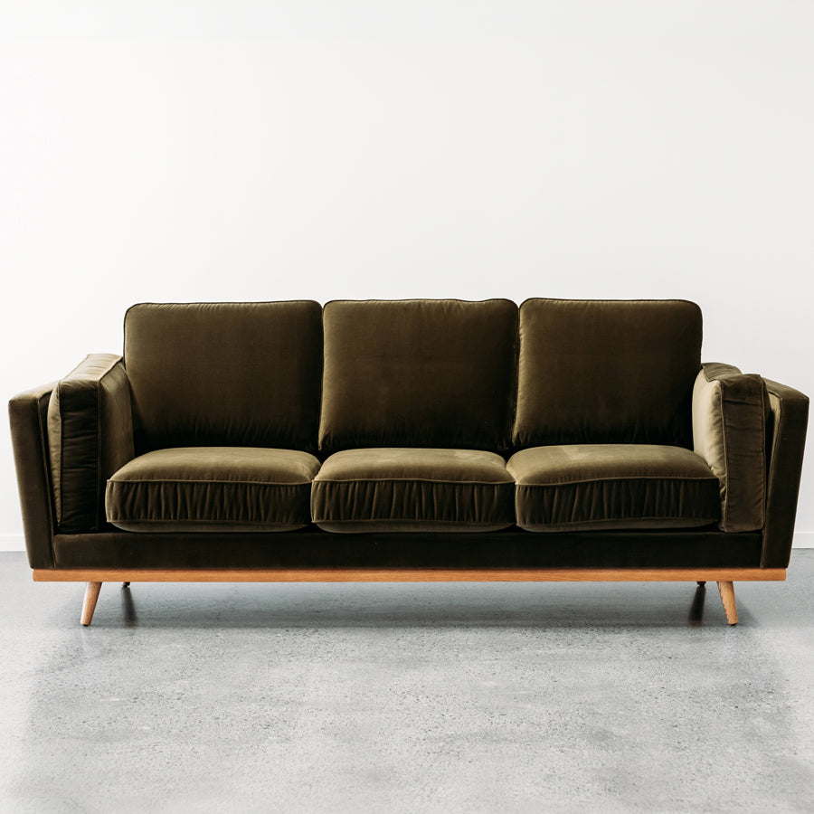 Aria 3 Seat Sofa - Cypress Cotton Velvet