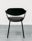 Moss dining chair in black