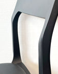 Ealing armless dining chair in black