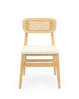 Boston elm dining chair in natural boucle