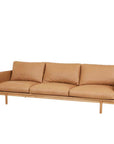 Hay 3 seat sofa in camel leather