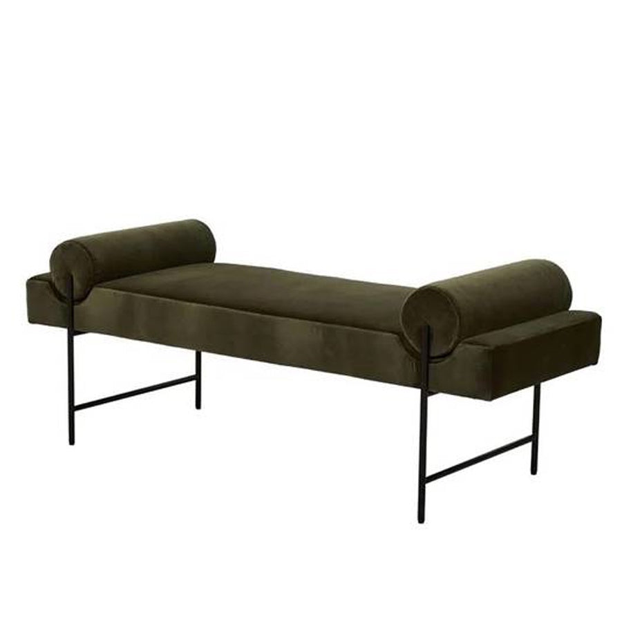 Hay bench seat in capper/black