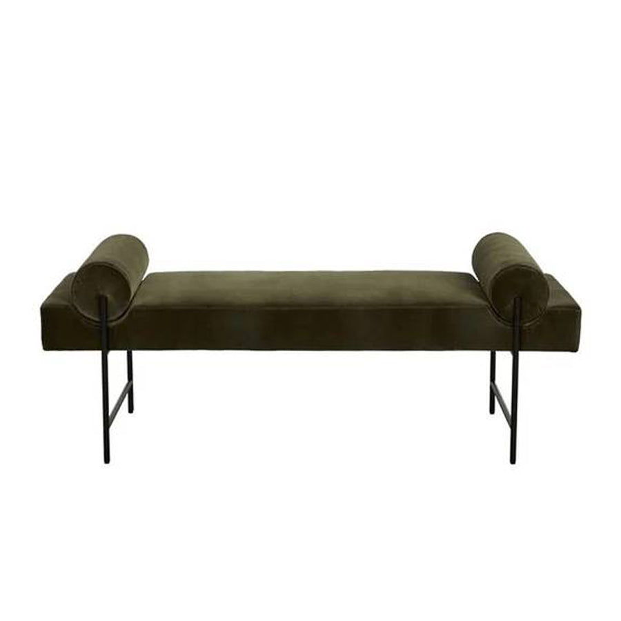 Hay bench seat in capper/black