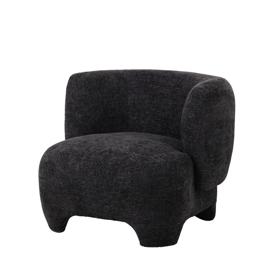 Krona lounge chair in charcoal