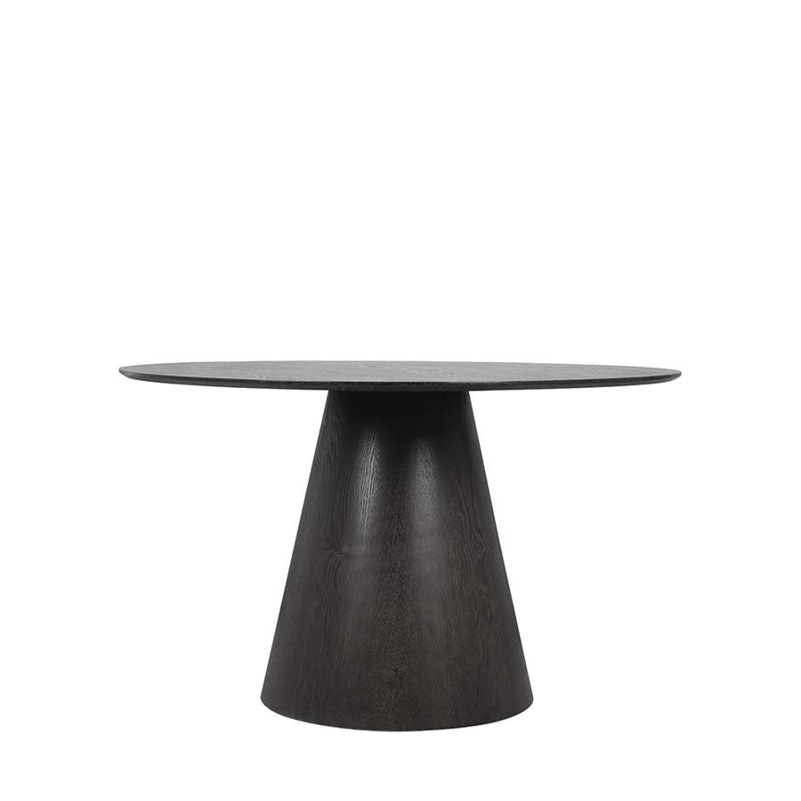 Alice round dining table in black