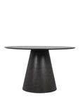 Alice round dining table in black