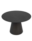 Alice round dining table in black