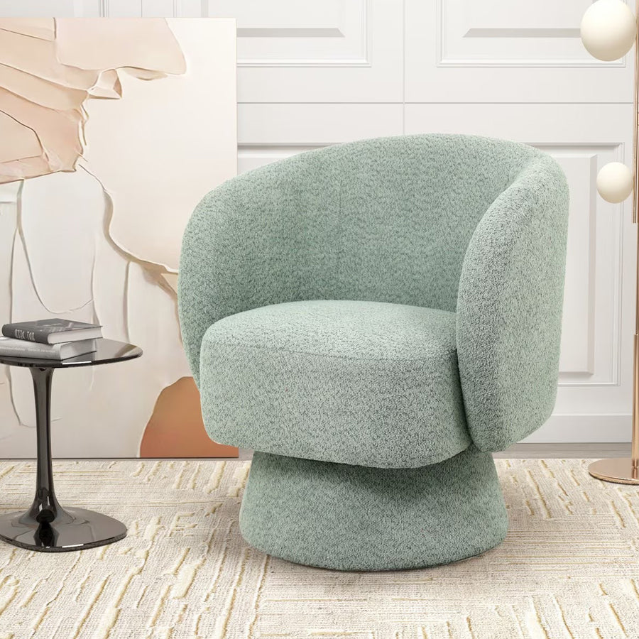 Krona swivel armchair in sage