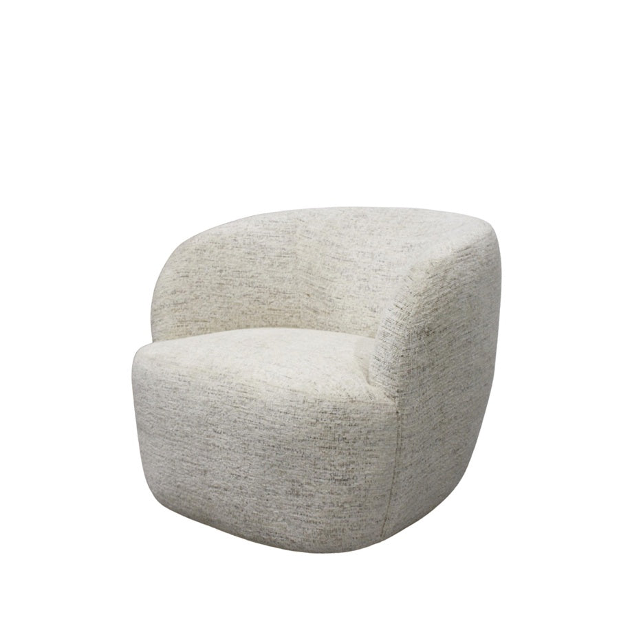 Spinova swivel chair in cream