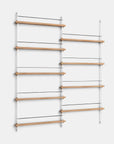 Moebe Magazine Shelving System - Oak 