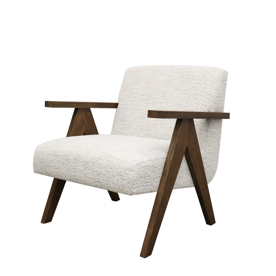 Draper armchair in cream