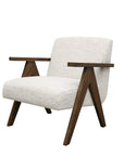 Draper armchair in cream