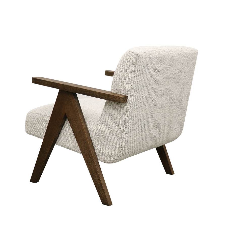 Draper armchair in cream