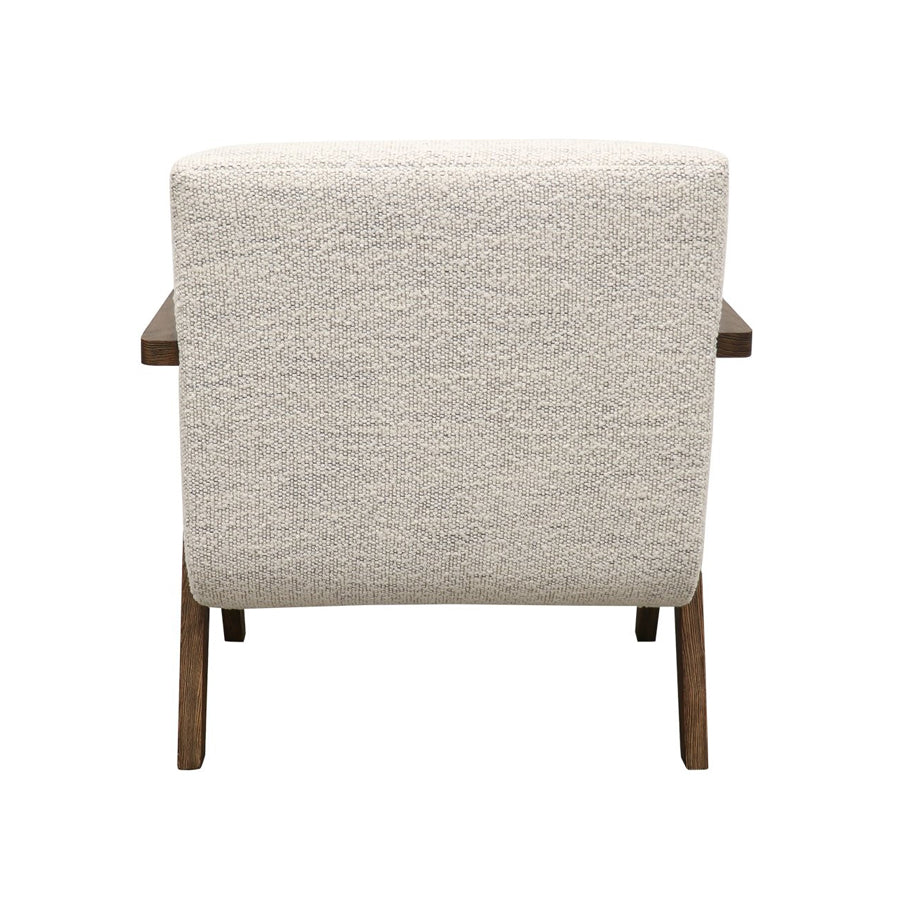 Draper armchair in cream