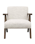 Draper armchair in cream