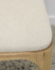 Ealing armless dining chair in linen