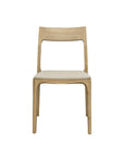 Ealing armless dining chair in linen