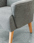 Lily armchair in aston elephant