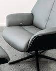 IMG Space 57.57 Chair & Ottoman in trend nickel