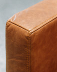 Hamptons Leather 3 Seat Sofa - Tan Leather