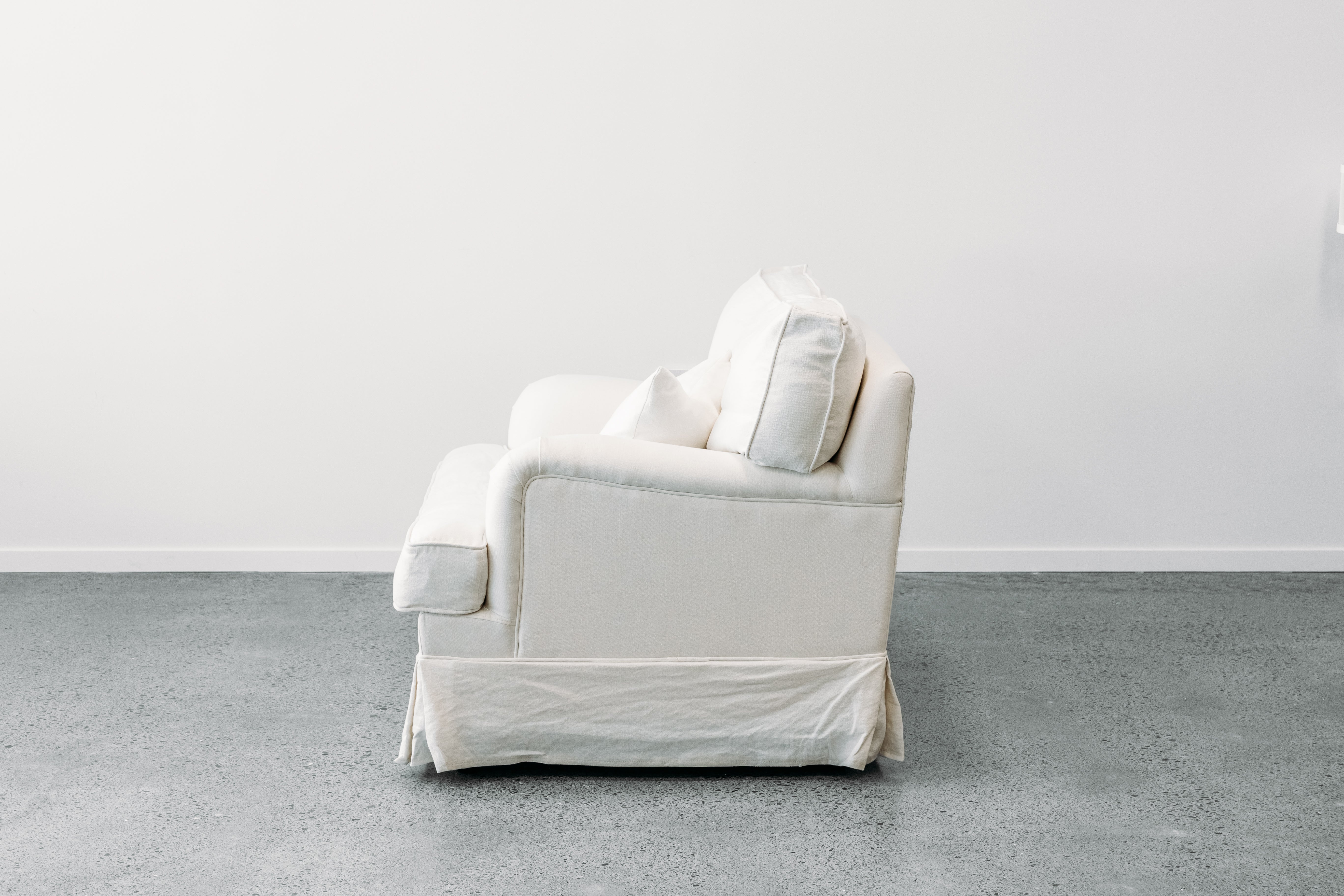 Mayfair slipcover armchair in cloud