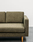 Hamptons 3 seat sofa & chaise in moss