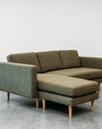 Hamptons 3 seat sofa & chaise in moss