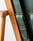 Yukon leather armchair in green