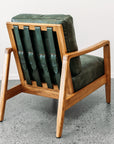 Yukon leather armchair in green