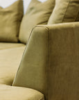 Monterey modular sofa in macrosuede sargent