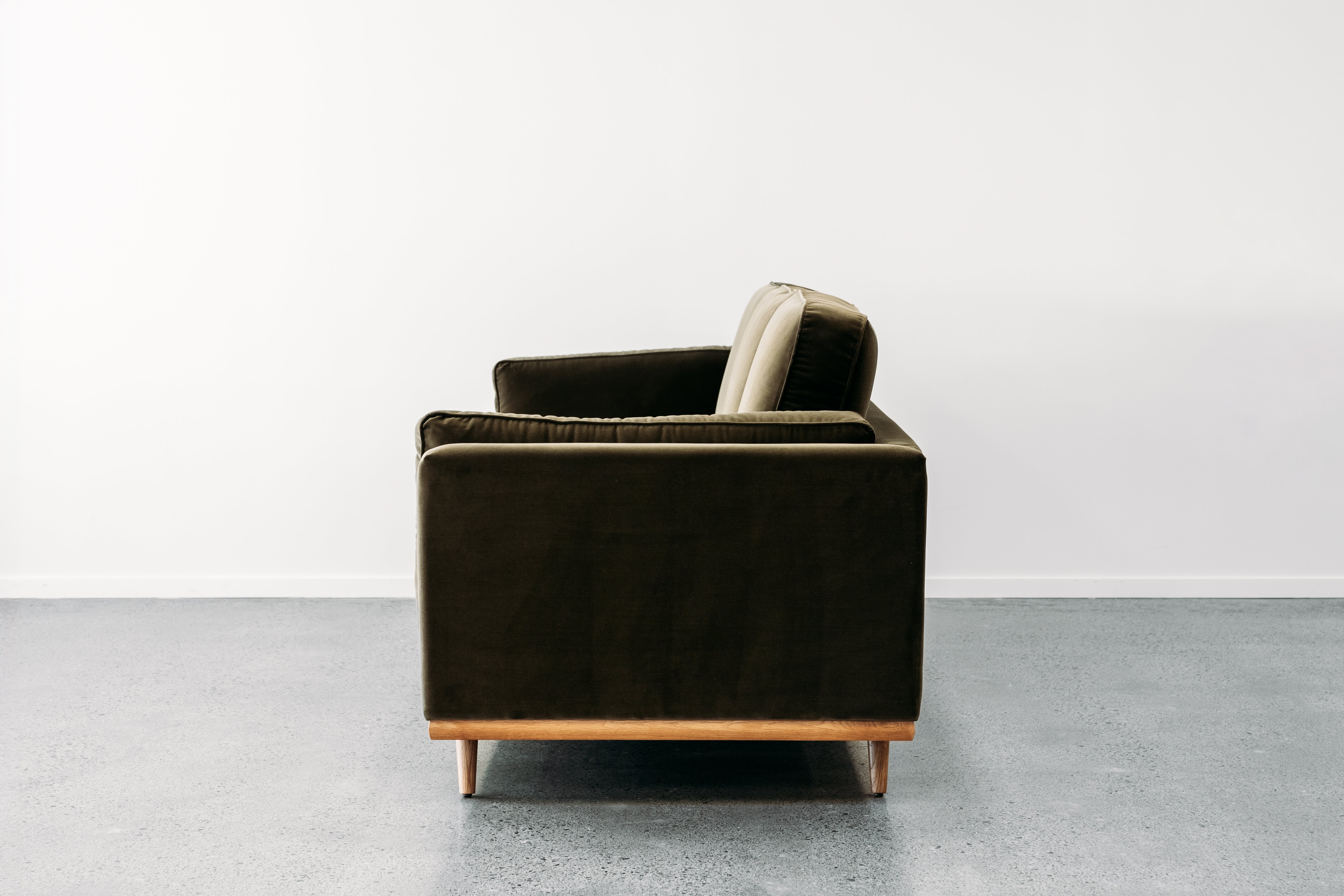 Aria 3 Seat Sofa - Cypress Cotton Velvet
