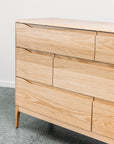 Ghost 7 drawer lowboy red oak