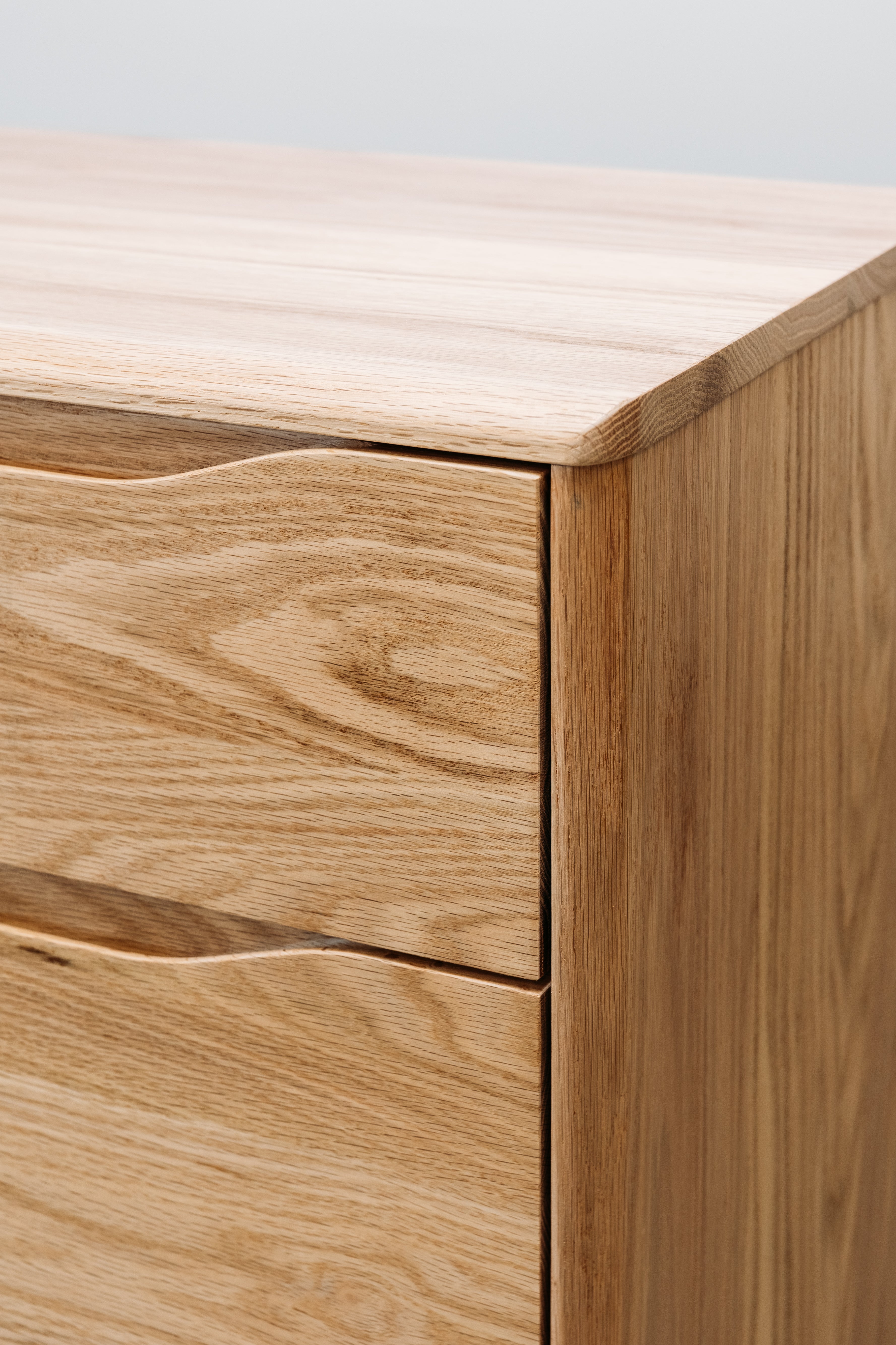 Ghost 7 drawer lowboy red oak