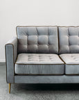 Monterey sofa with ottoman in cleo flint 