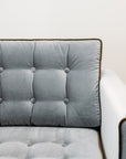 Monterey sofa with ottoman in cleo flint 