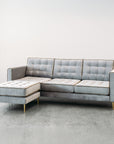 Monterey sofa with ottoman in cleo flint 