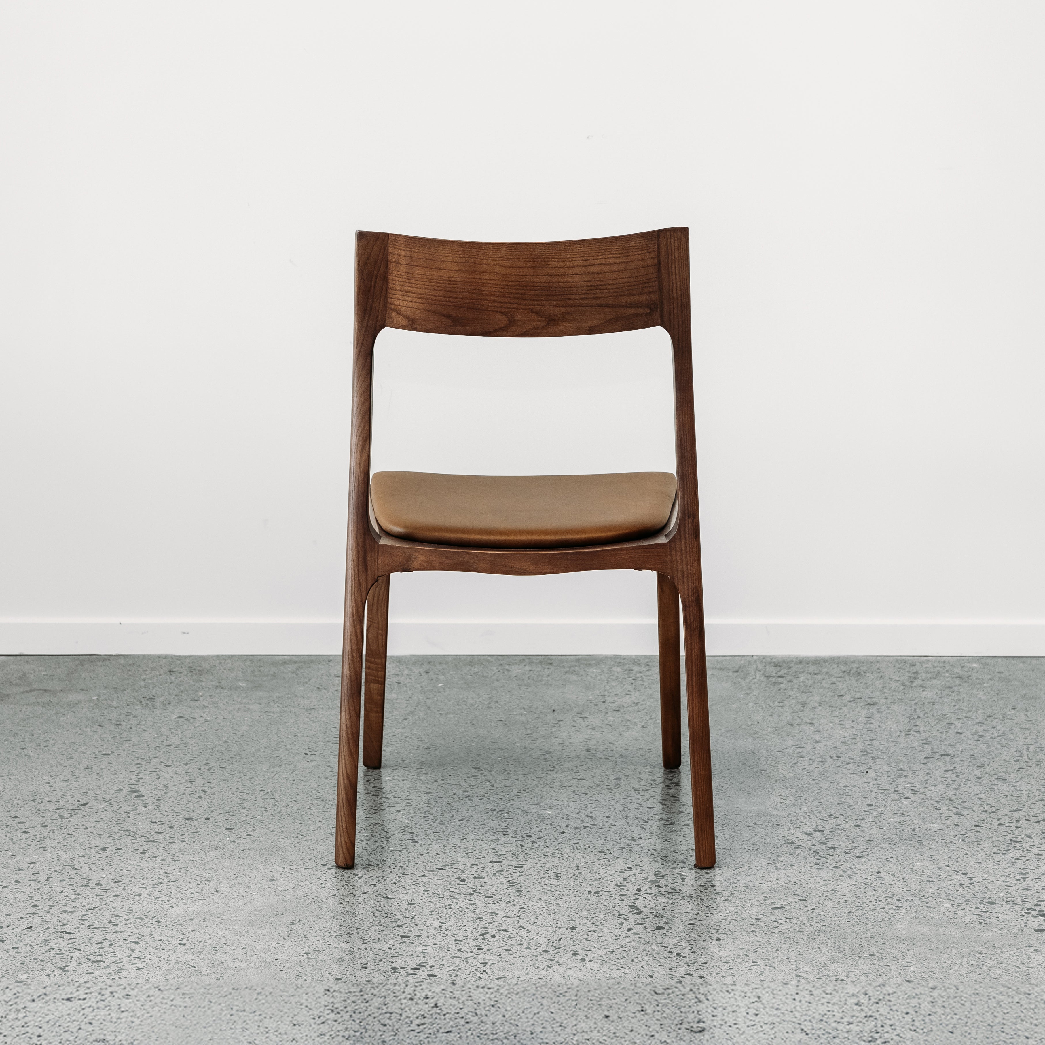 Ealing armless dining chairs in walnut