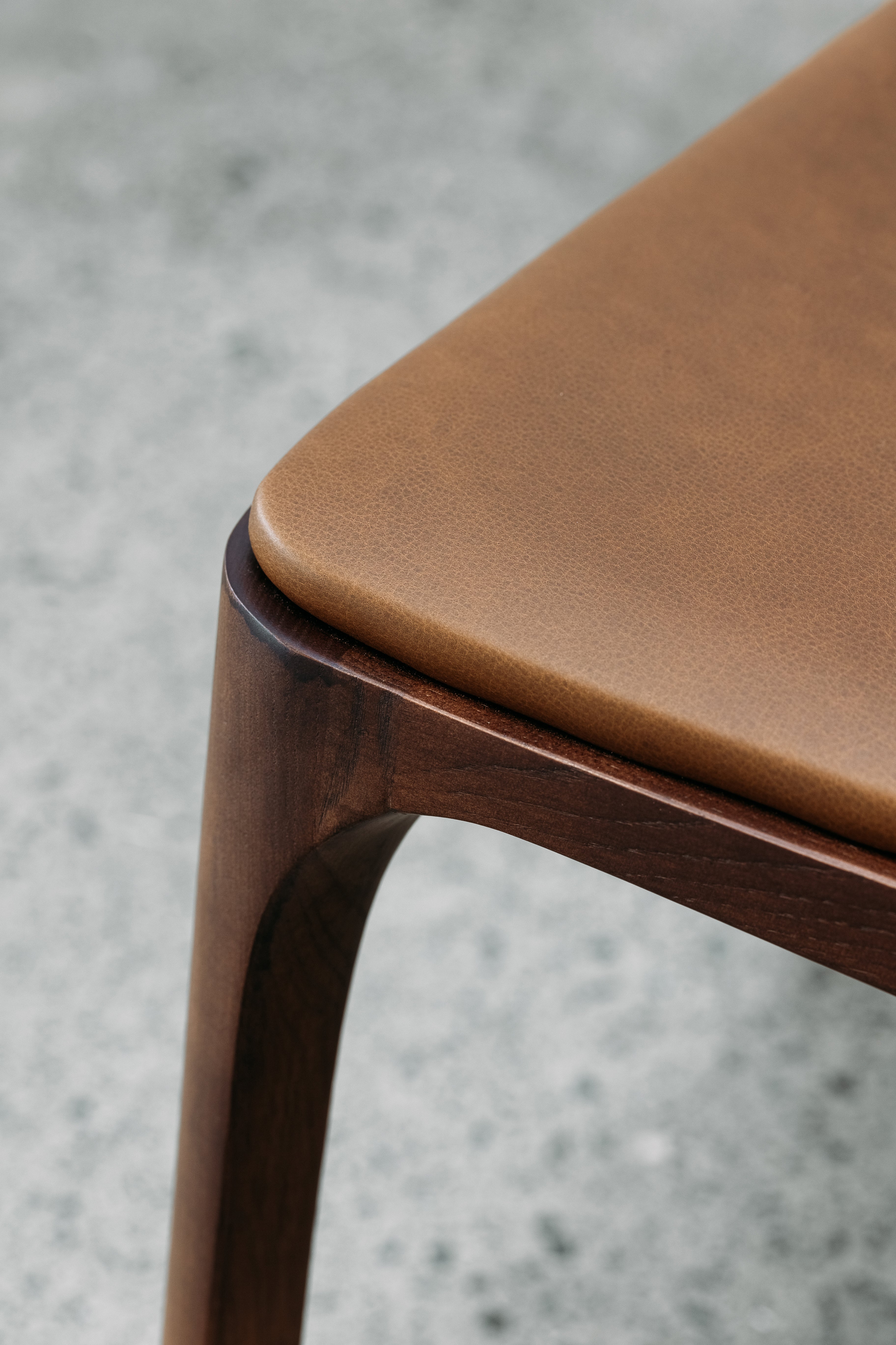 Ealing armless dining chairs in walnut