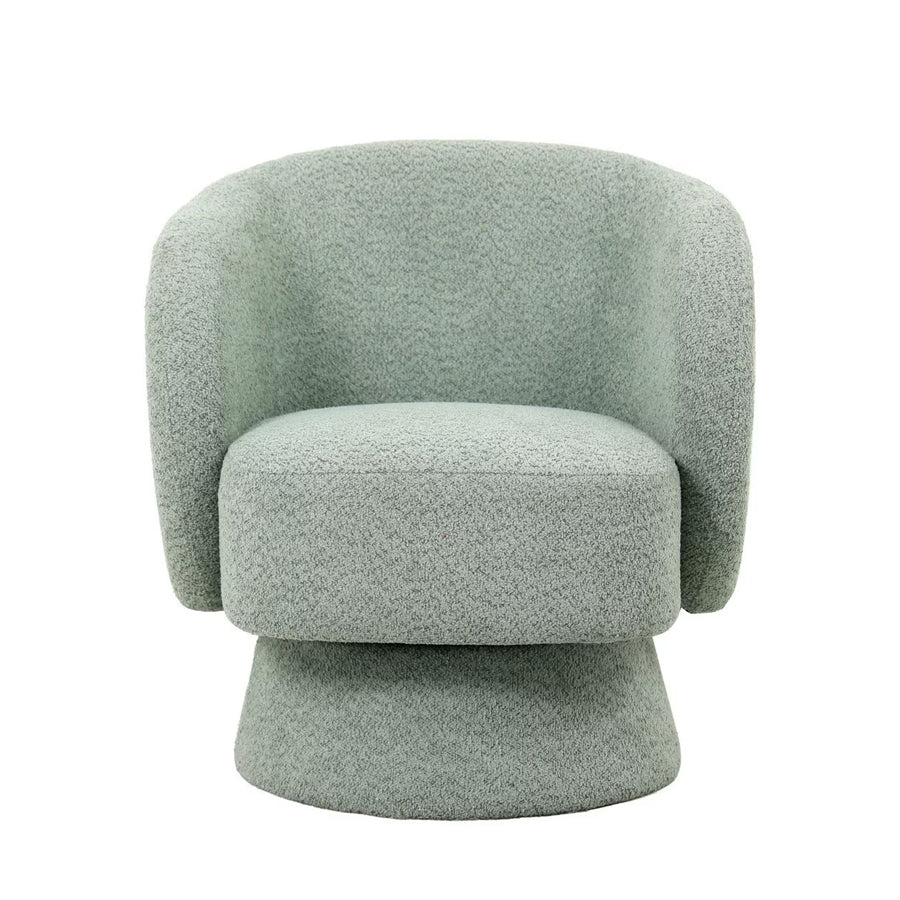 Krona swivel armchair in sage