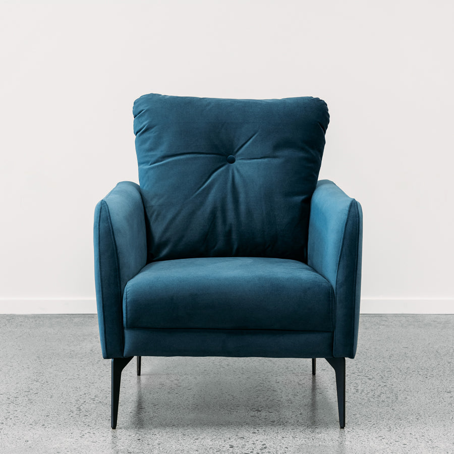 Lucy armchair in cobalt